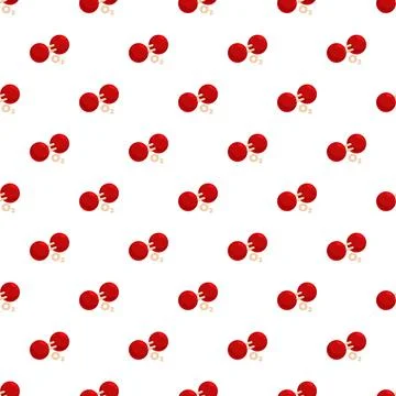 Oxygen molecule o2 chemical science seamless pattern イラスト素材