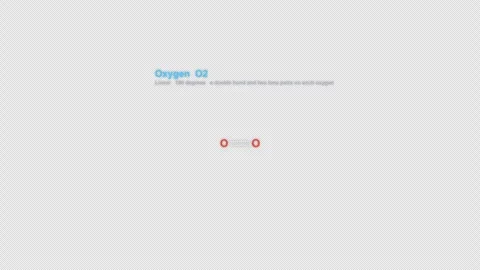 Oxygen O2 Lewis Structure Animation Labeled Alpha 4K Видео 339310381