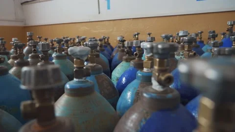 Oxygen production workshop Stock Footage 151358017