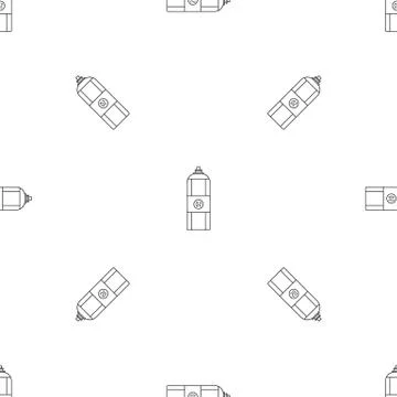 Oxygen spray icon, outline style Stock Illustration
