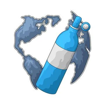 Oxygen Tank illustration Stock Illustration