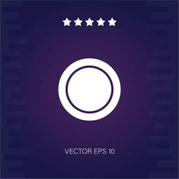 Oxygen vector icon Illustrazione stock