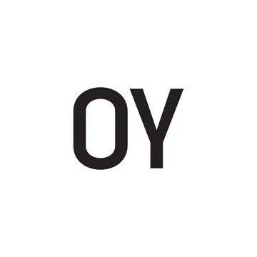 Oy initial letter vector logo Illustrazione stock