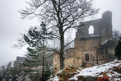 Oybin castle Germany Stock Photos