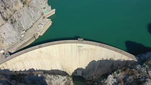Oymapinar Dam Over Manavgat River, Turkey. Stock Footage 233607191