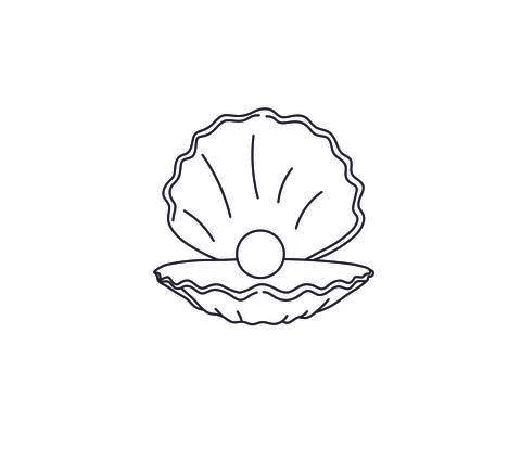 Oyster drawn Stock Illustration