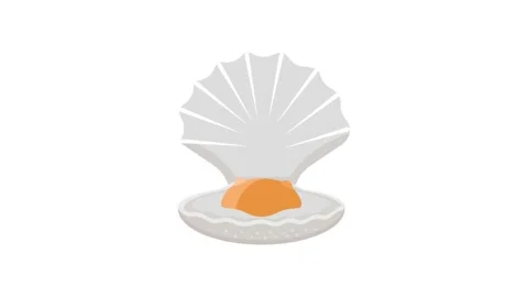 Oyster icon animation for motion graphics. Foods and Drinks Icons Stock Footage 147990734