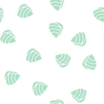 Oyster ocean glyph vector seamless pattern イラスト素材