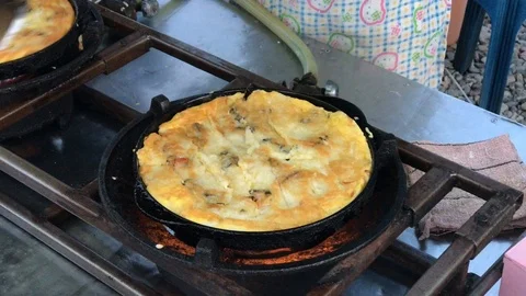 Oysters fried in egg batter. Stock Footage 90302282