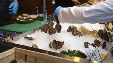 Oysters_2 Stock Footage