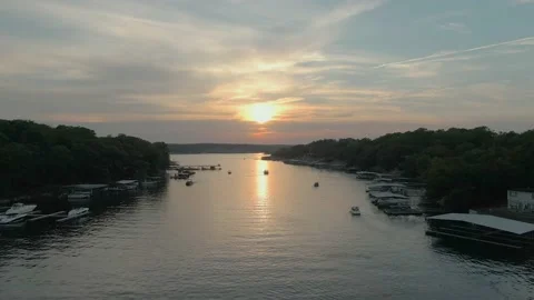 Ozark Sunset Stock Footage 201263706