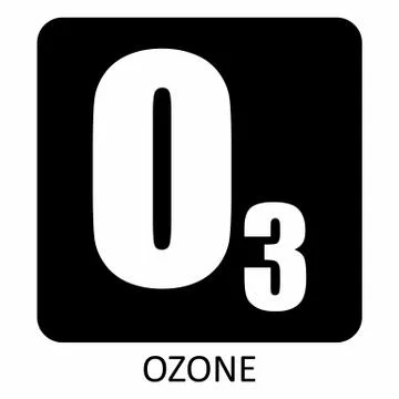 Ozone icon illustration Stock Illustration