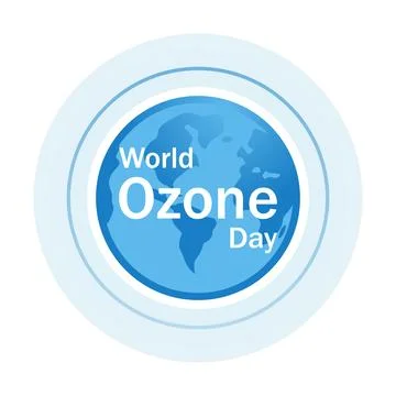 Ozone layer world day planet Stock Illustration