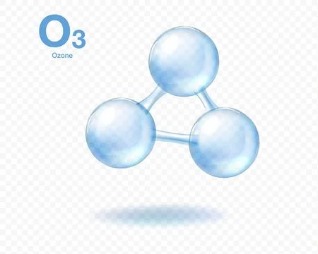 Ozone Molecule Illustration Stock Illustration
