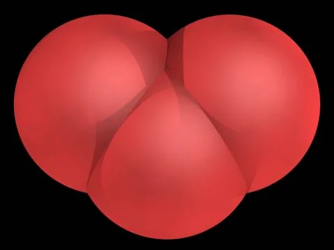 Ozone oxygen molecule Stock Illustration