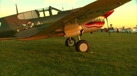P-40 Warhawk Jib Shot 動画素材 35288181