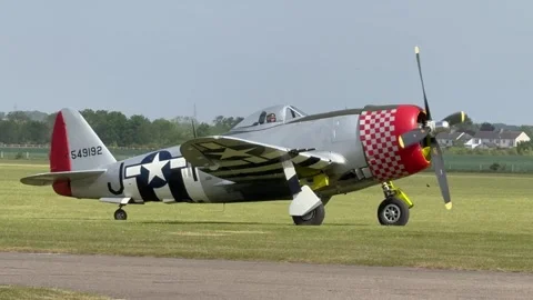 P-47D Thunderbolt 'Nellie B' Stock Footage 316903189