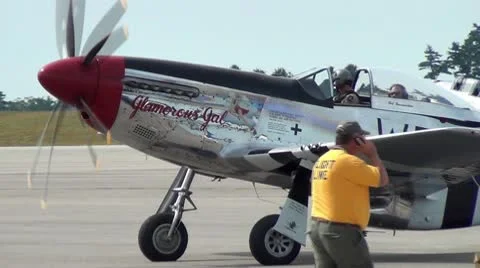 P 51 Mustang Video stock 8998075