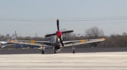 P-51 Mustang Running Engine 動画素材 24725390