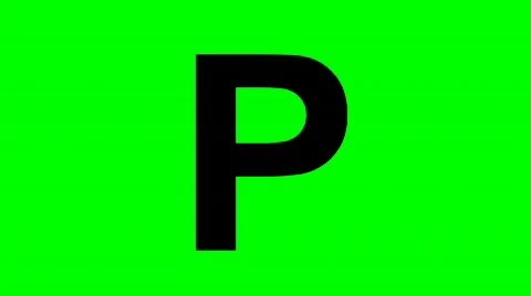 "P" Chromakey Green Screen Animated Fire Snow Water Explosion Lettering Stock Footage 132994
