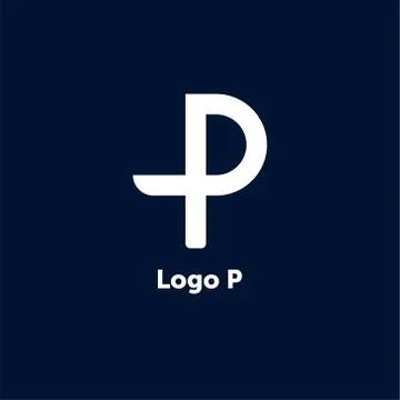 P Letter Abstract Vector Logo Design Template. Creative Typographic Concept I Stock Illustration