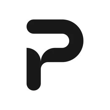 P letter logo design vector Stock Illustration