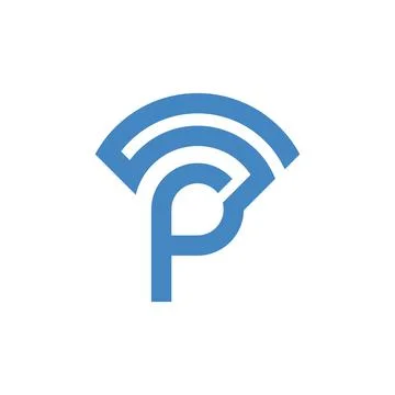 P letter logo Stock Illustration
