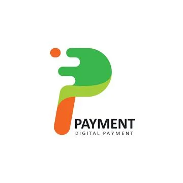 P letter vector concept for digital payment icon design web Stock Illustration
