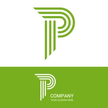 P letter vector logo design Stock Illustration