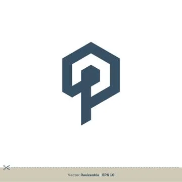 P Letter vector Logo Template Illustration Design. Vector EPS 10. Illustrazione stock