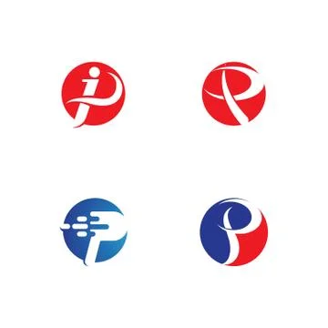 P logo and symbol vector Stock Illustration