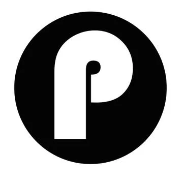 P Logo Illustrazione stock