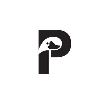 P logo Stock Illustration