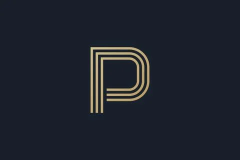 P logo . Letter P logo design . modern letter P logotype . vector illustratio Stock Illustration