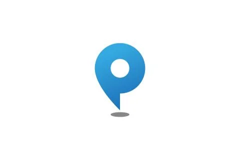 P logo . Letter P for point logo design . creative logo concept . vector illu Stock Illustration
