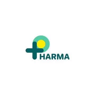 P logo, P with plus and sun logo. Medical logo Stock Illustration
