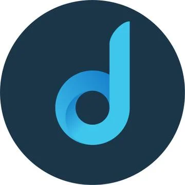 P Logo with shapes and gradient Stock Illustration