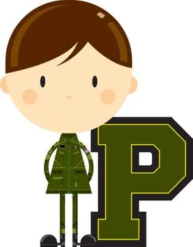 P is for Pilot Illustration Stock-Illustration