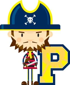 P is for Pirate Stock Illustration