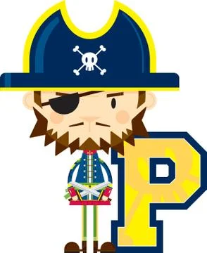 P is for Pirate Stock-Illustration