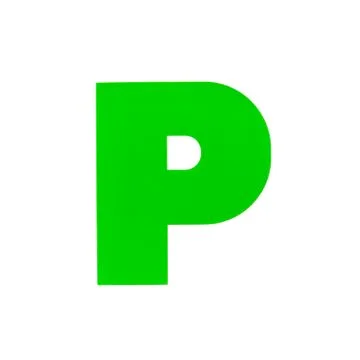 P plate Stock Photos