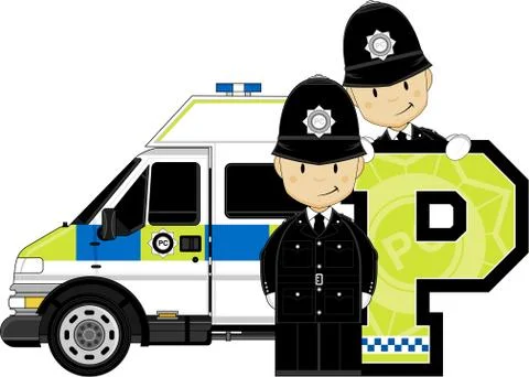 P is for Policeman 46 스톡 일러스트