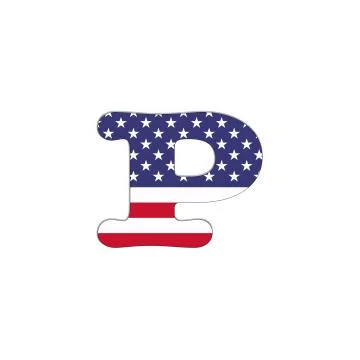P usa abc. Stock Illustration