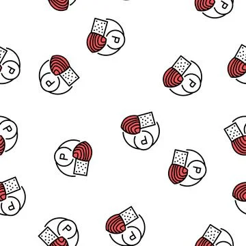 P vitamin vector seamless pattern Stock Illustration
