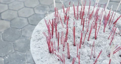 P1000943Smoke from incense. Stock Footage 180883051