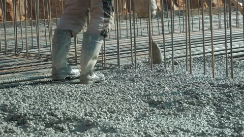 P1190004 reinforcement of the foundation Stock Footage 325100943