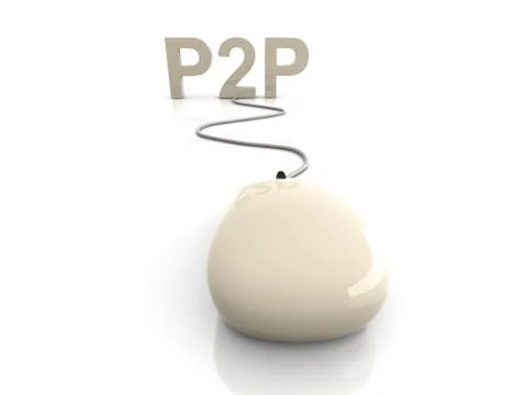 P2p Illustrazione stock