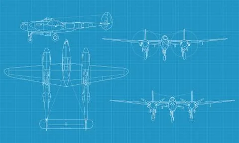 P38 Lighting Stock Illustration
