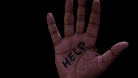 P5 Open Hand Help Video stock 128834258