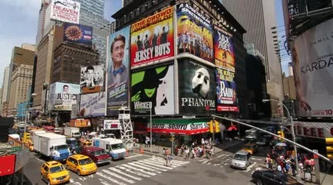 P5C46  Times Square intersection in NYC Stock Footage 10892882